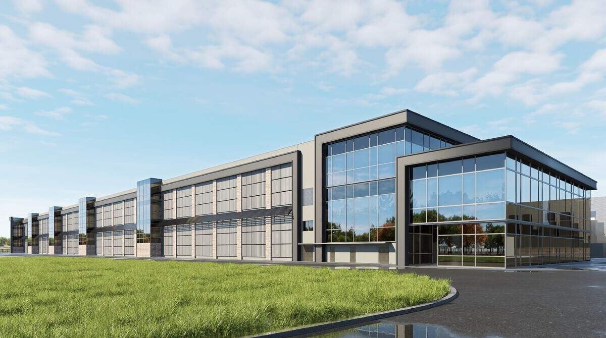 A rendering of the new, 1.1-million-square-foot data center is planned for Westlake, close to Highway 377.